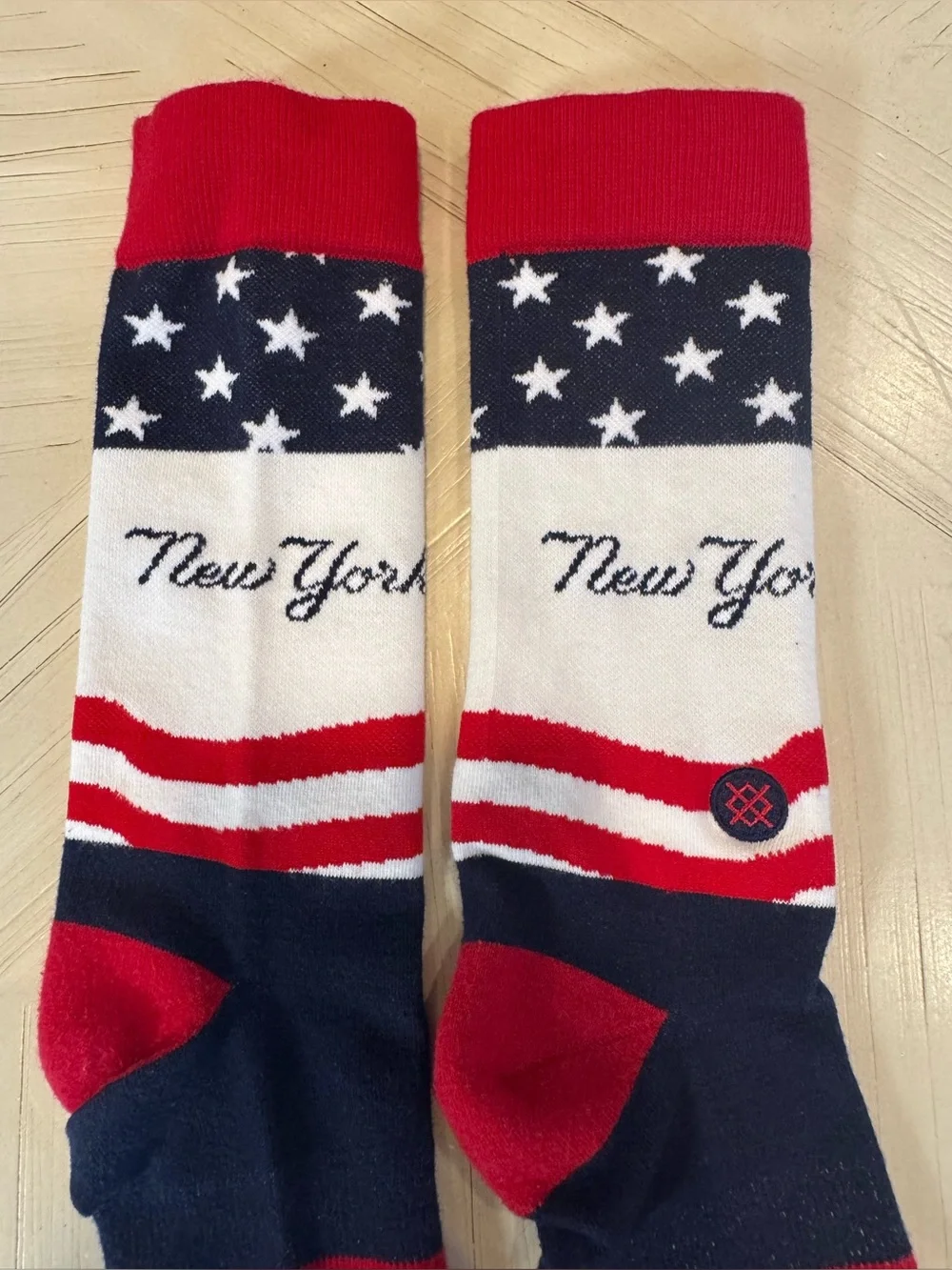Stance New York Yankees Stars & Bars Crew Socks Red White Blue - Adult 9-12